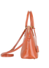 Pyramid Top Handle Bag, side view